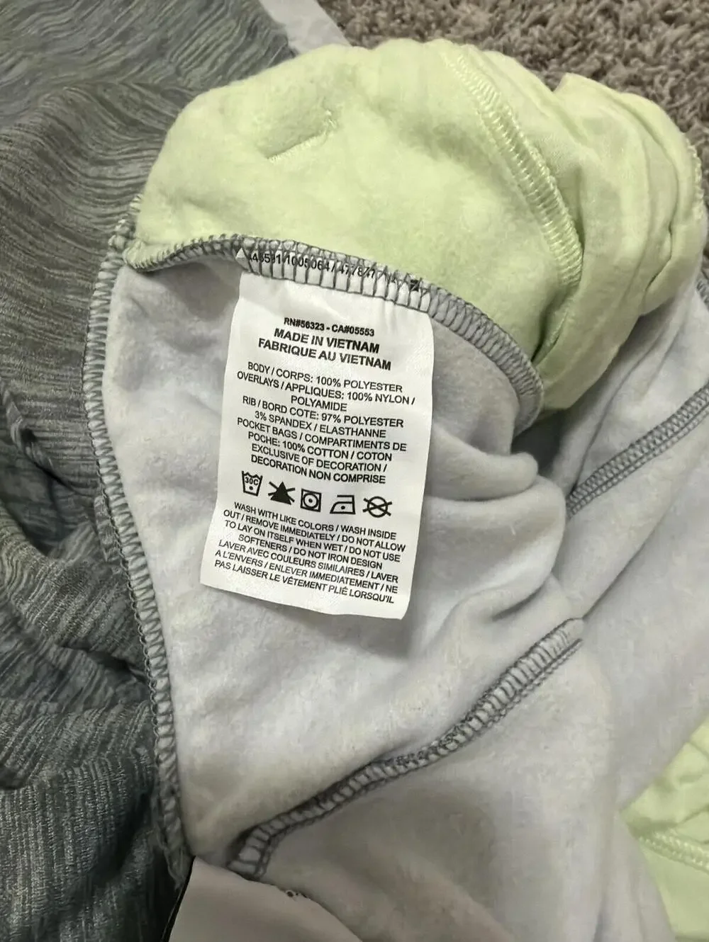 Nike Kids Boys Therma-Fit Gray White Sweatpants XL